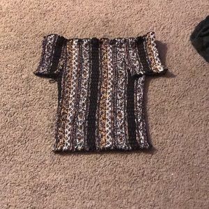 Juniors off the shoulder Crop top